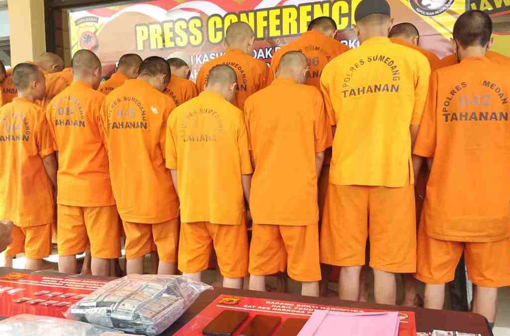 Polres Sumedang Ungkap 9 Kasus Narkoba, Amankan 16 Tersangka