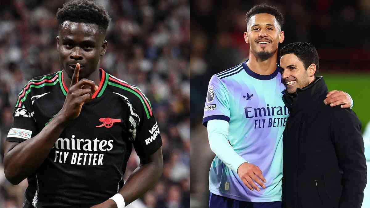 Arteta Pastikan Saliba Bertahan di Arsenal hingga 2030, Saka