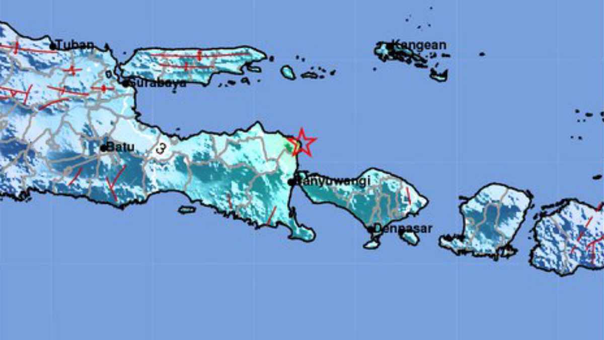 Gempa Bumi M5,3 Guncang Jawa Timur dan Bali