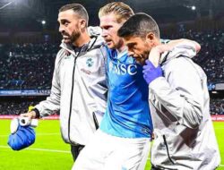 Cedera Parah, Kevin De Bruyne Bakal Absen Panjang Bela Napoli