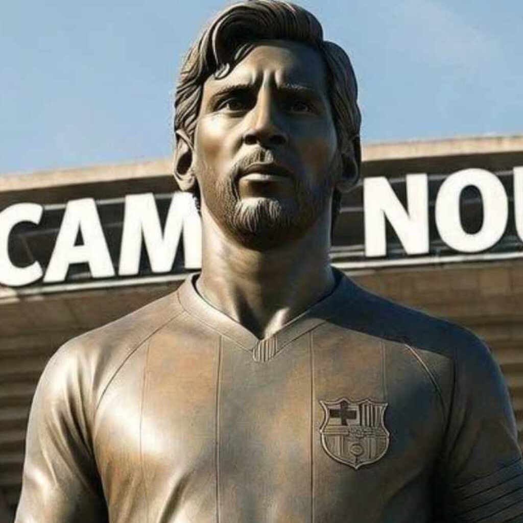 Barcelona Bakal Buatkan Patung Messi di Stadion Baru