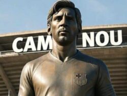 Barcelona Bakal Buatkan Patung Messi di Stadion Baru