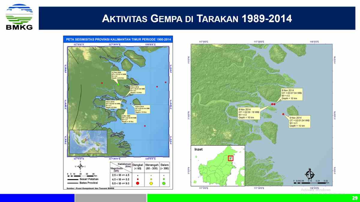 Sejarah Gempa Merusak di Kalimantan