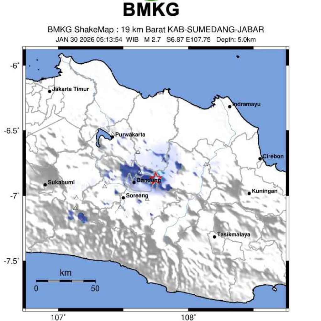 Gempa Sukasari dan Tanjungsari Sumedang Dipicu Sesar Lembang, BPBD: Waspada!