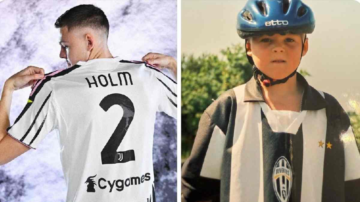 Foto Masa Kecil Emil Holm Berseragam Juventus