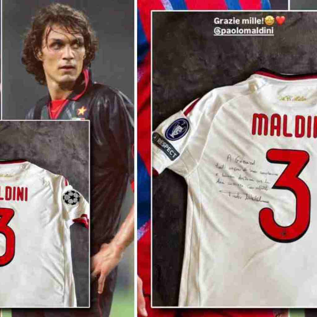 Maldini Kirim Jersey Legendaris untuk Gerard Martin